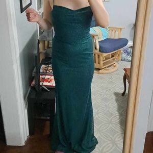 Windsor Emerald Green Sparkle Maxi Dress
